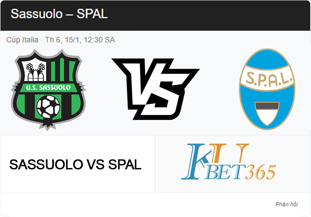 soi kèo Sassuolo vs SPAL 