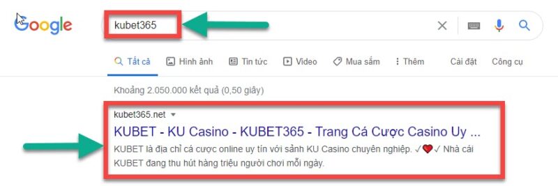 tìm kiếm kubet365